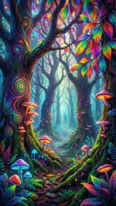 Enchanted Psychedelic Forest