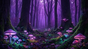 Enchanted Violet Forest