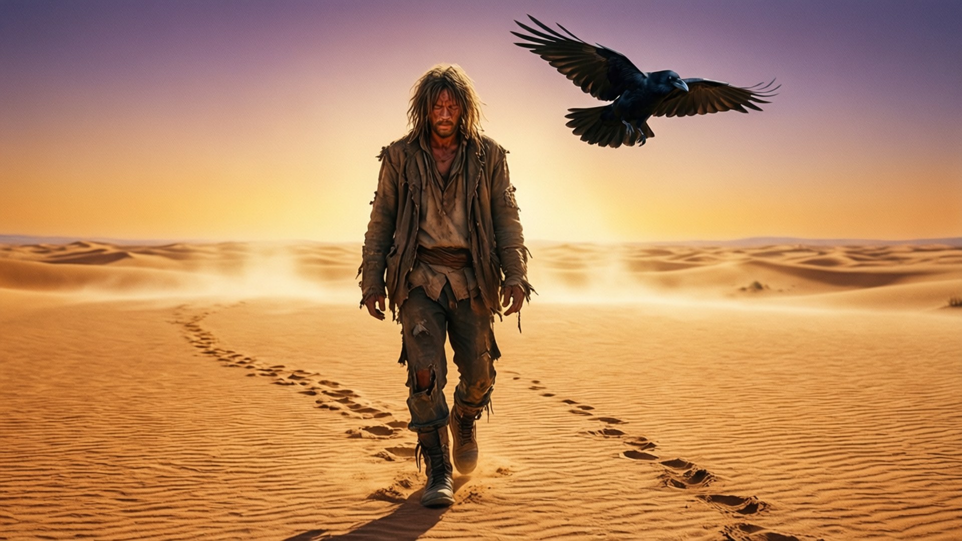 Endless Desert Walk by Wallpapers.art Studio