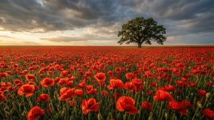 Endless Red Poppies