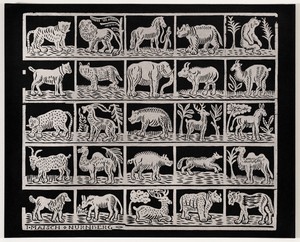 Endpaper with Animals