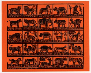 Endpaper with Animals
