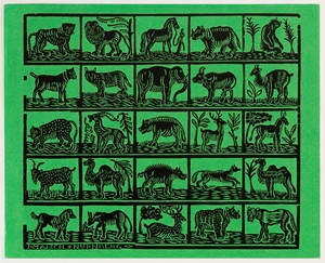 Endpaper with Animals