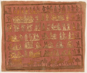 Endpaper with Peasant Wedding