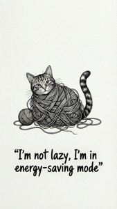 Energy-Saving Mode Cat