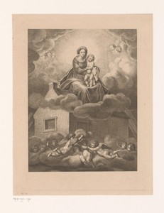 Engelen brengen het Heilig Huis naar Loreto