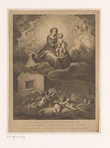 Engelen brengen het Heilig Huis naar Loreto
