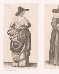 Engelse vrouw van stand met donkere hoed