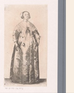 Engelse vrouw van stand met reukbal