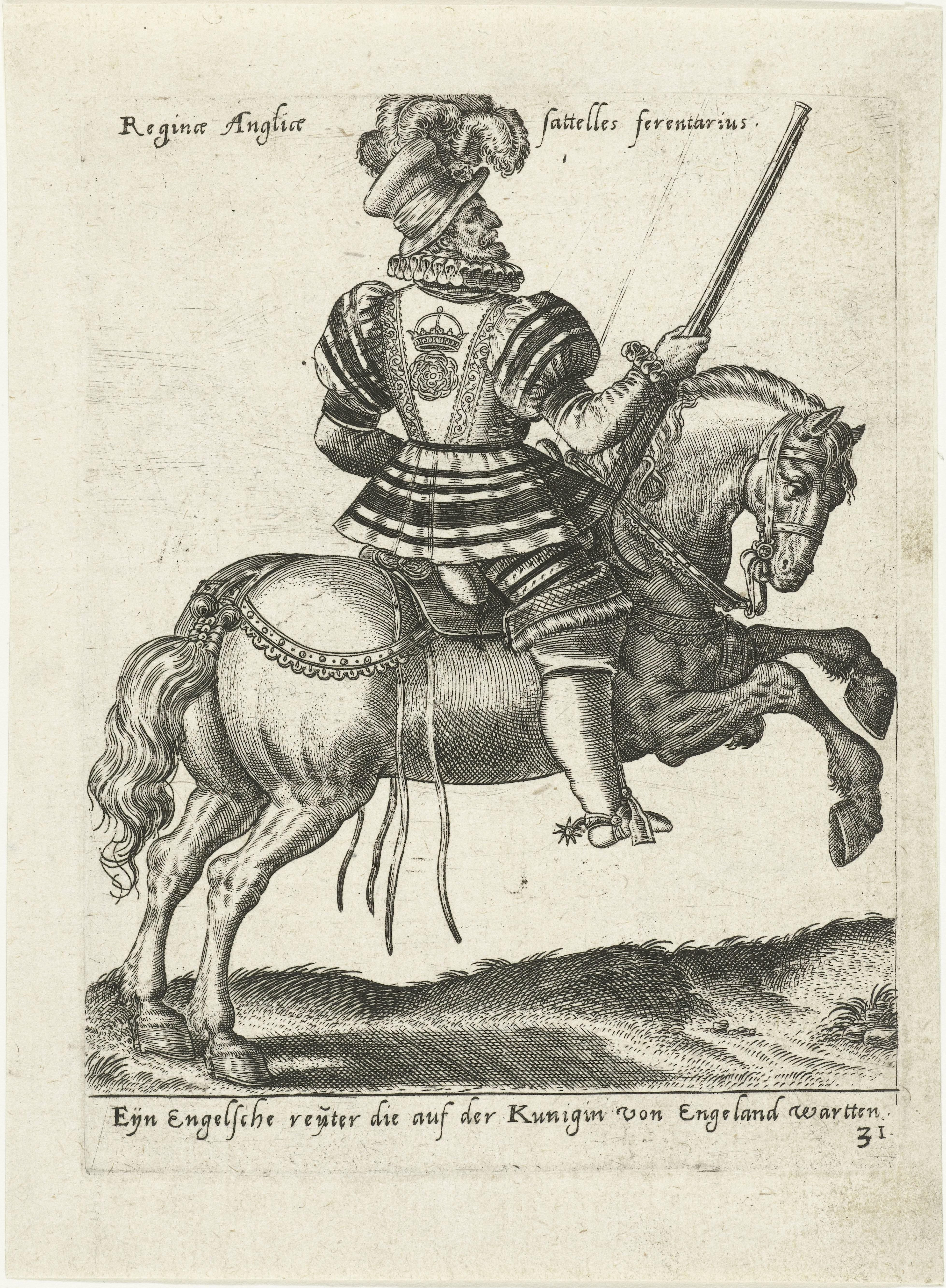 Engelse Yeoman of the Guard by Abraham de Bruyn