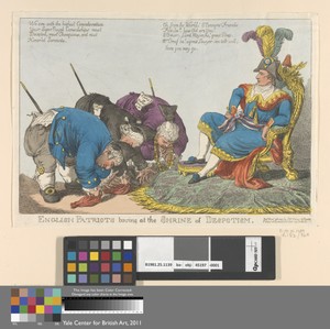 English Patriots Bowing at the Shrine of Despotism