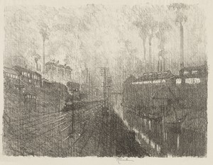 English War Work:  Evening in the Munitions Country