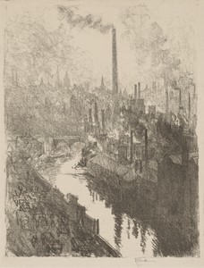 English War Work:  The Great Chimney, The Motor Park