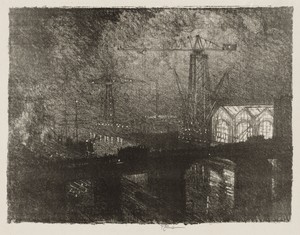 English War Work:  The Shops at Night, Changing Shifts