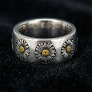 Engraved Silver Ring