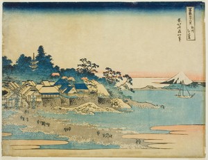 Enoshima in Sagami Province (Soshu Enoshima), from the series "Thirty-six Views of Mount Fuji (Fugaku sanjurokkei)"