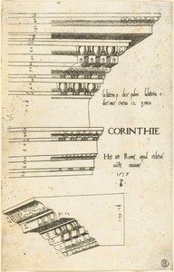 Entablature from the Church of Saint Bibiana, Rome