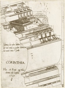 Entablature from the Temple of Vespasian, Rome