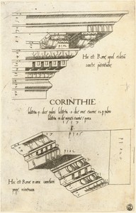 Entablatures from Santa Pudenziana and the Arch of Camigliano, Rome