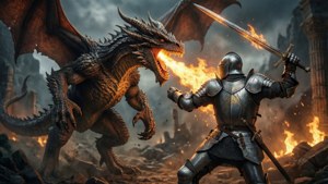 Epic Dragon vs Knight
