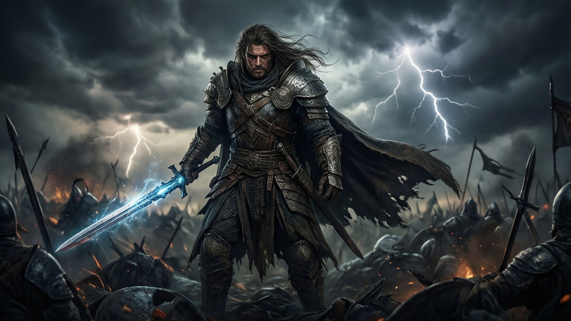 Epic Fantasy Warrior by Wallpapers.art Studio