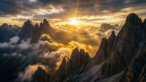 Epic Mountain Sunrise