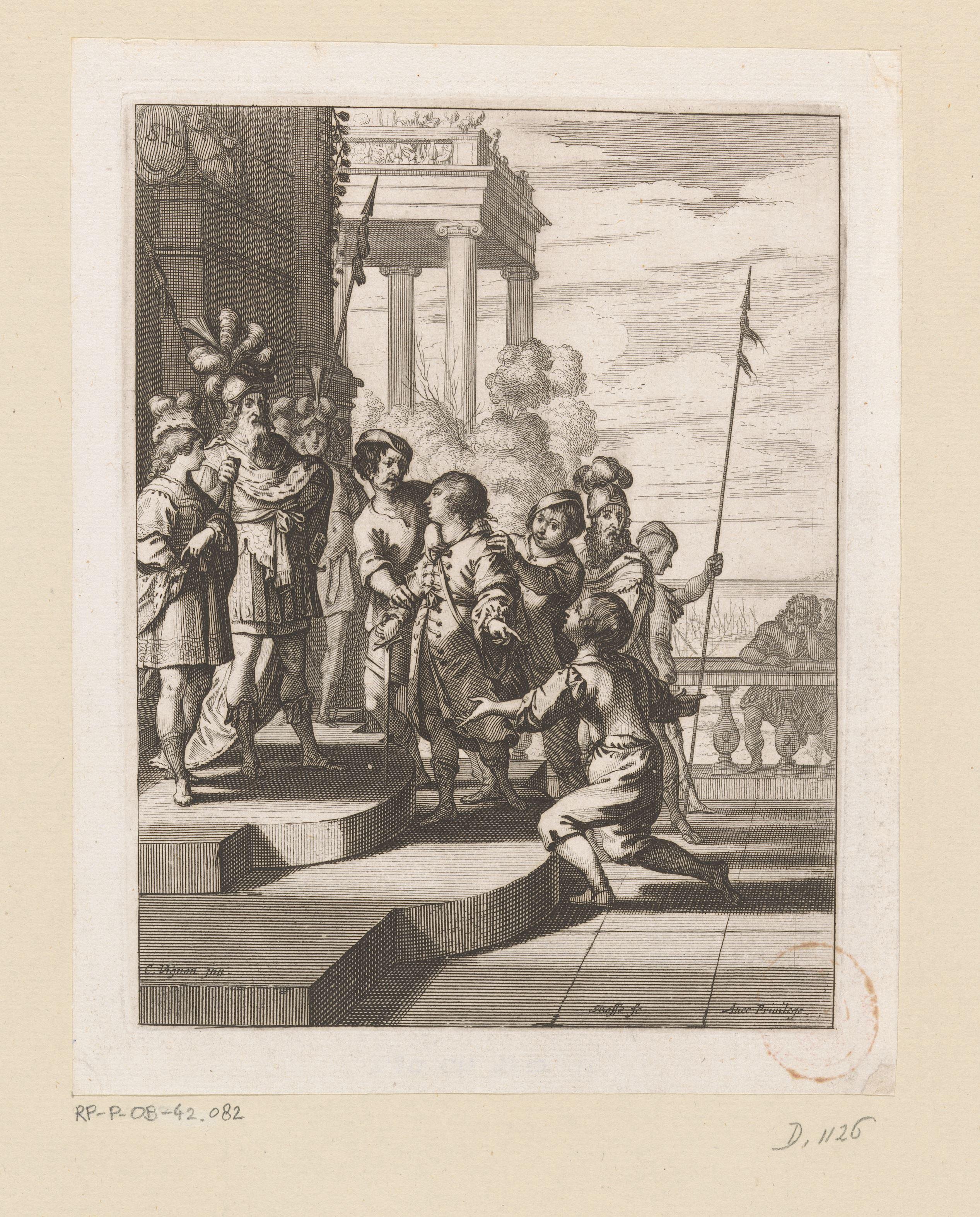 Epicharis voor Trébace by Abraham Bosse