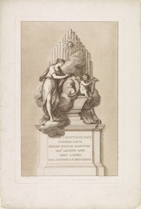 Epitaaf met portret van Johann Christian Bach
