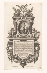 Epitaaf voor Jacques Callot met portretbuste