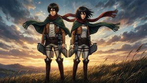 Eren and Mikasa
