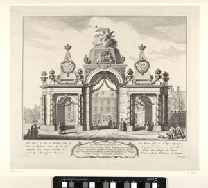 Erepoort op het Buitenhof te Den Haag, 1768