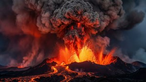 Erupting Volcano Fury