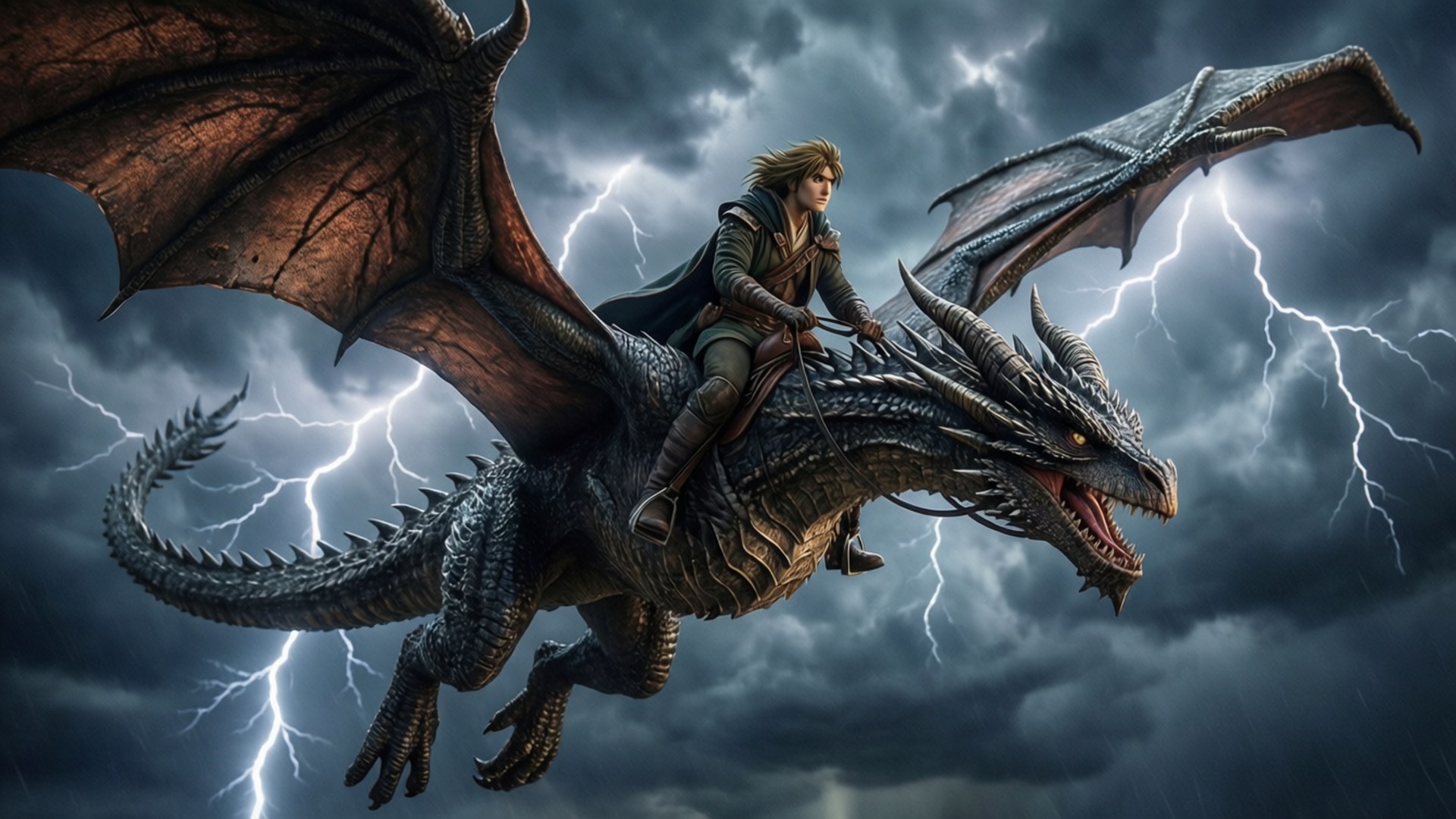 Escaflowne Dragon Rider Storm by Wallpapers.art Studio