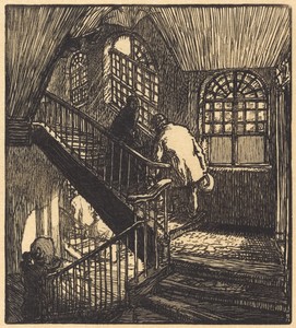 Escalier de la maison ou etait le Chateau Rouge