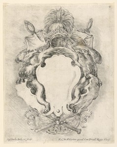 Escutcheon, No. 4 from "Raccolta di varii cappriccii et nove inventioni di cartelle et ornamenti"
