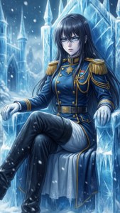 Esdeath on Ice Throne
