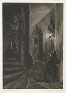 Essay on Stone with Brush and Scraper:  Chase on the Winding Staircase