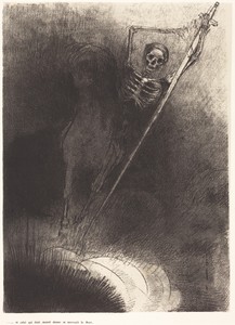 Et celui qui était monté dessus se nommait la Mort (And his name that sat on him was Death)
