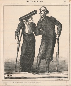 Et ces deux laids débris se désolaient entre eux