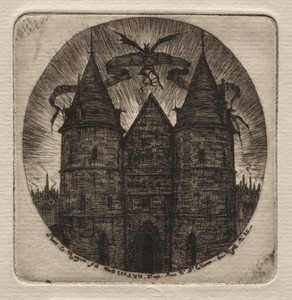 Etchings of Paris:  Old Gate of the Palace of Justice