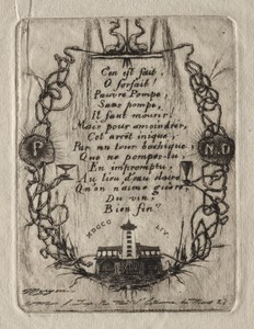 Etchings of Paris:  The Notre Dame Pump, Small Plate