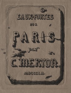 Etchings of Paris:  Title Page