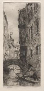 Etchings of Venice: Ponte del Pistor, Venice