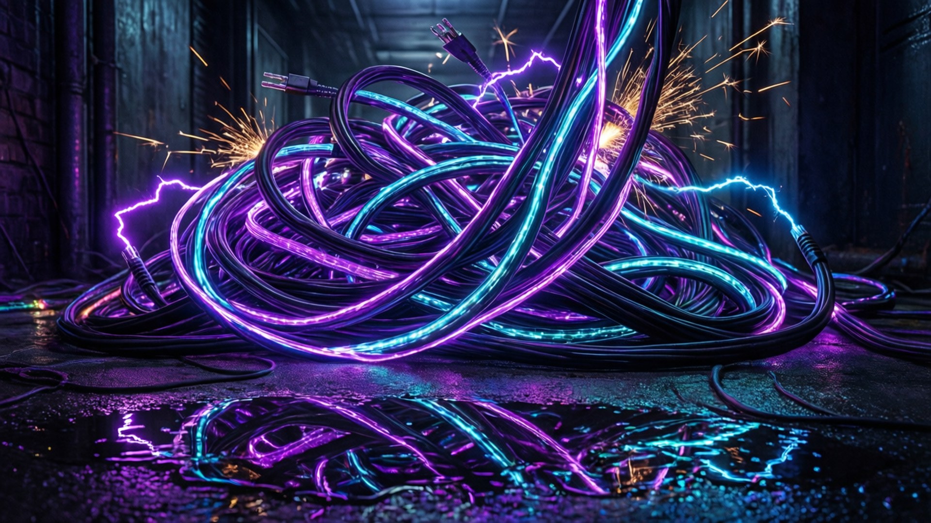 Ether Wires by Wallpapers.art Studio