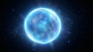 Ethereal Blue Glowing Orb