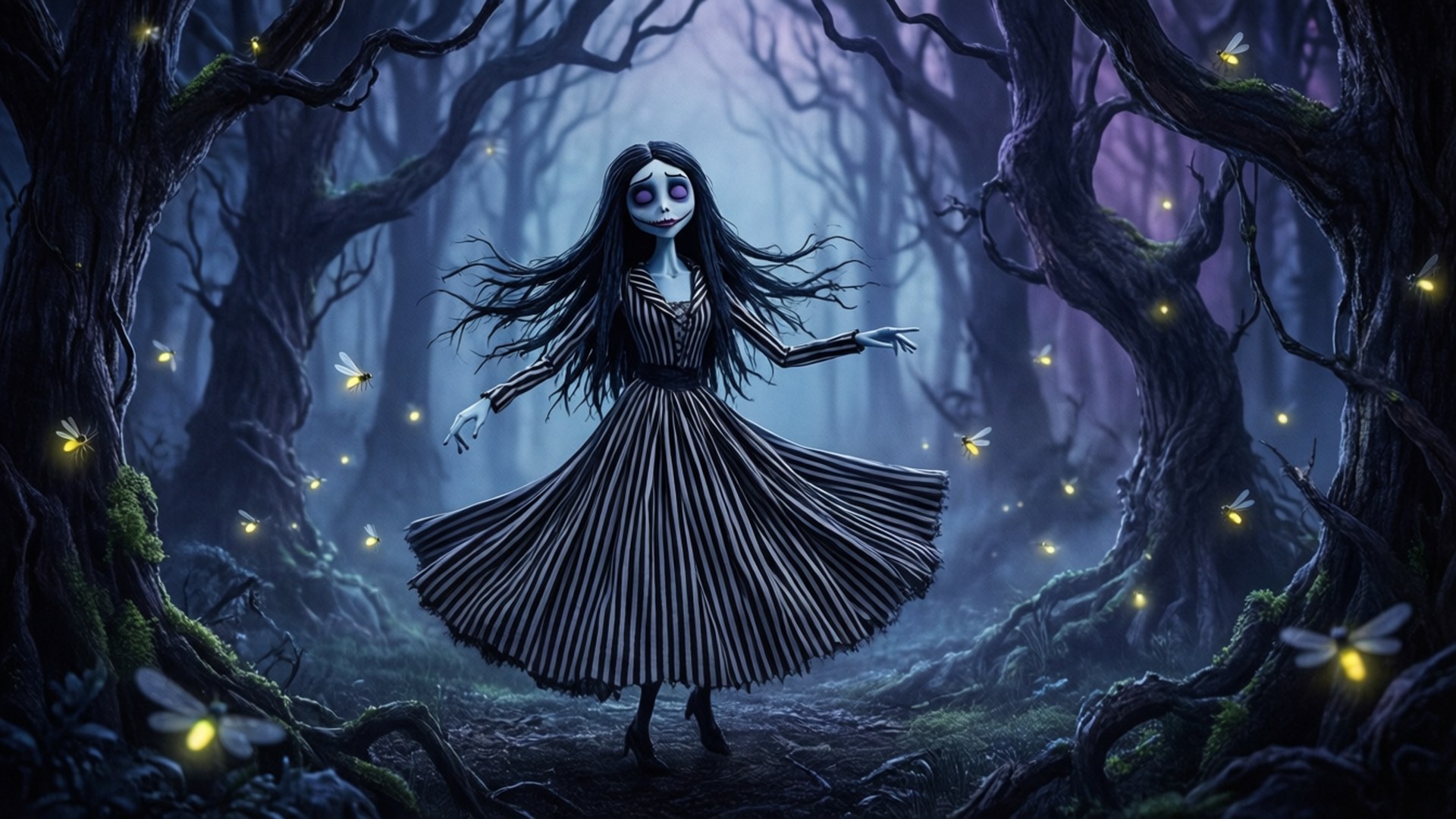 Ethereal Forest Dance by Wallpapers.art Studio