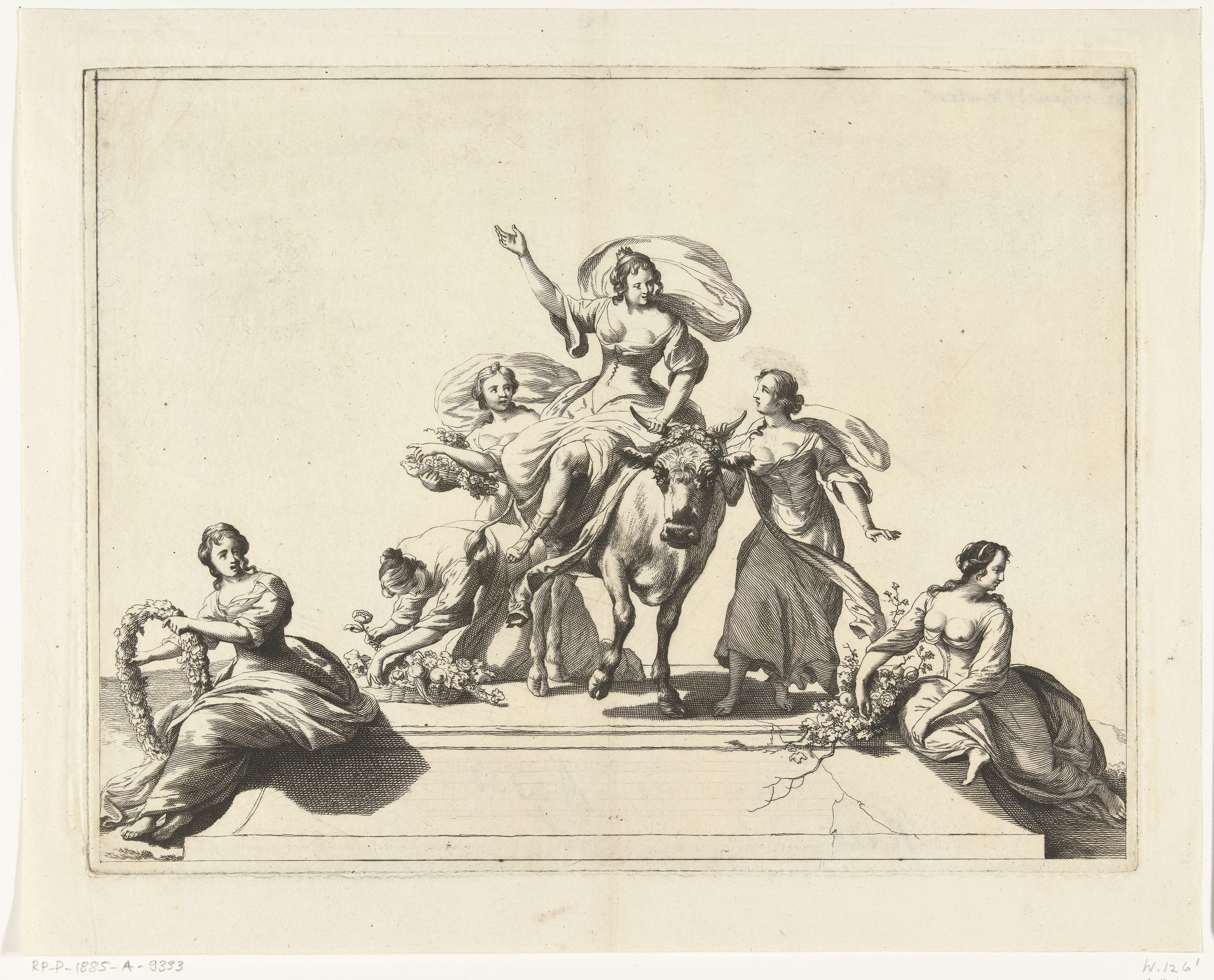 Europa en de stier by Abraham Bloteling