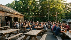 Evening at the Beer Garden