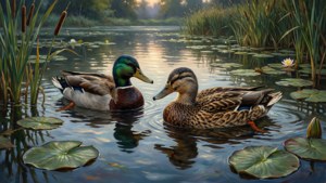 Evening Duck Duo