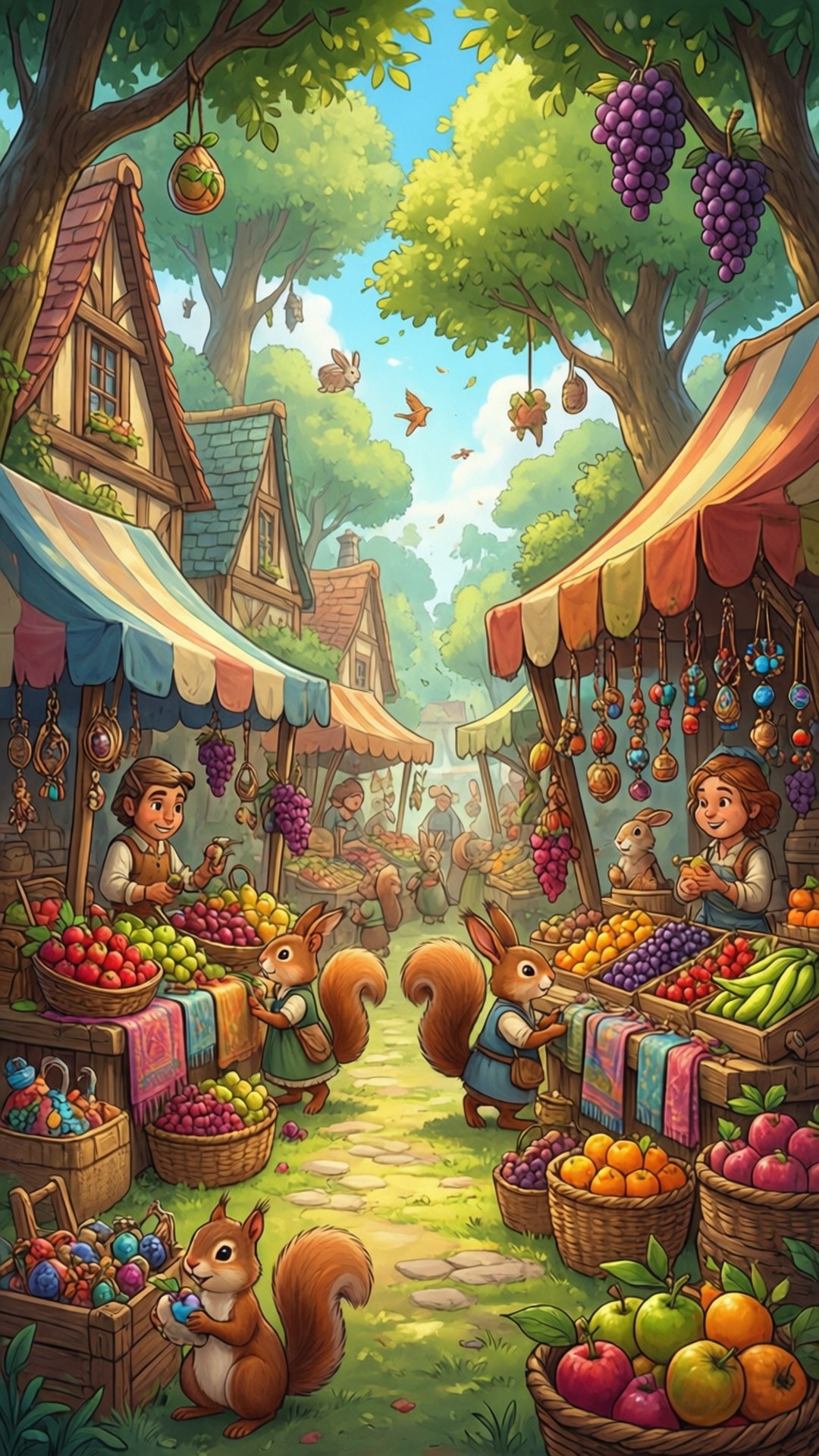 Everdell Market Day by Wallpapers.art Studio